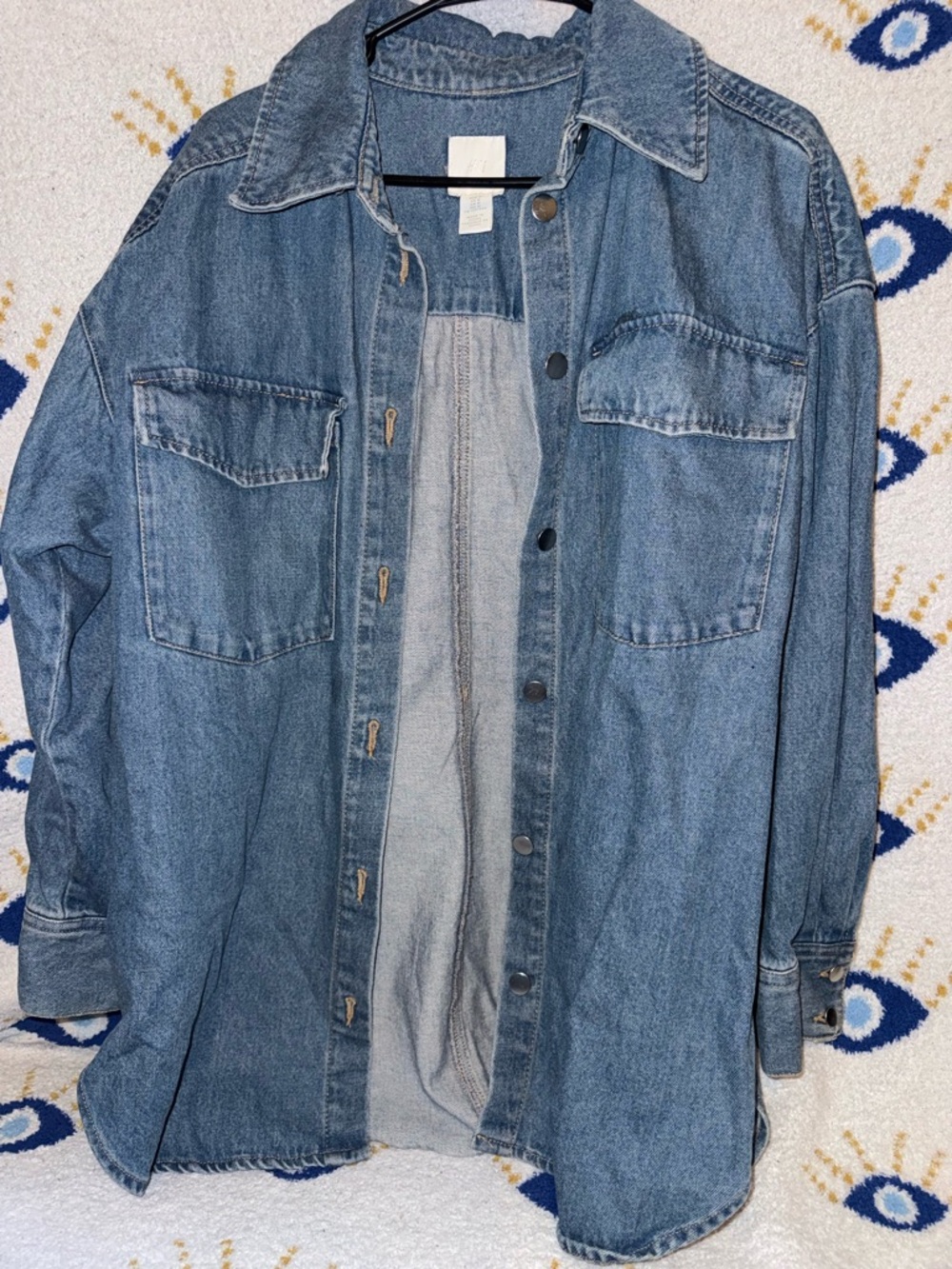 H&M Classic Blue Denim Button-Up Shirt